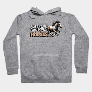 Just A Girl Who Loves Baby Horses Hoodie